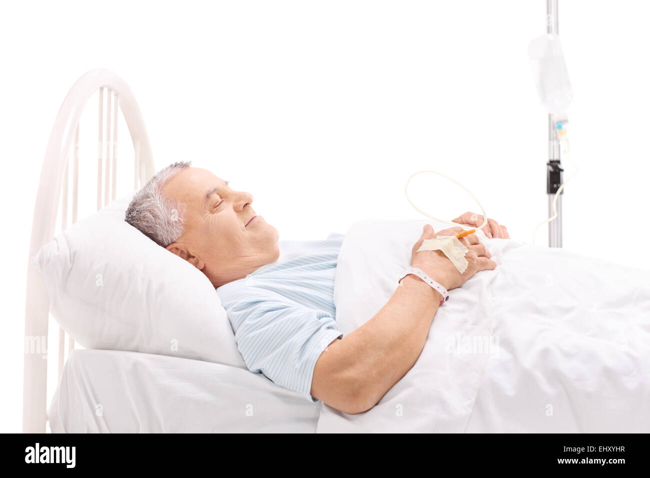 Couché dans un lit d'hôpital Banque de photographies et d'images à haute  résolution - Alamy