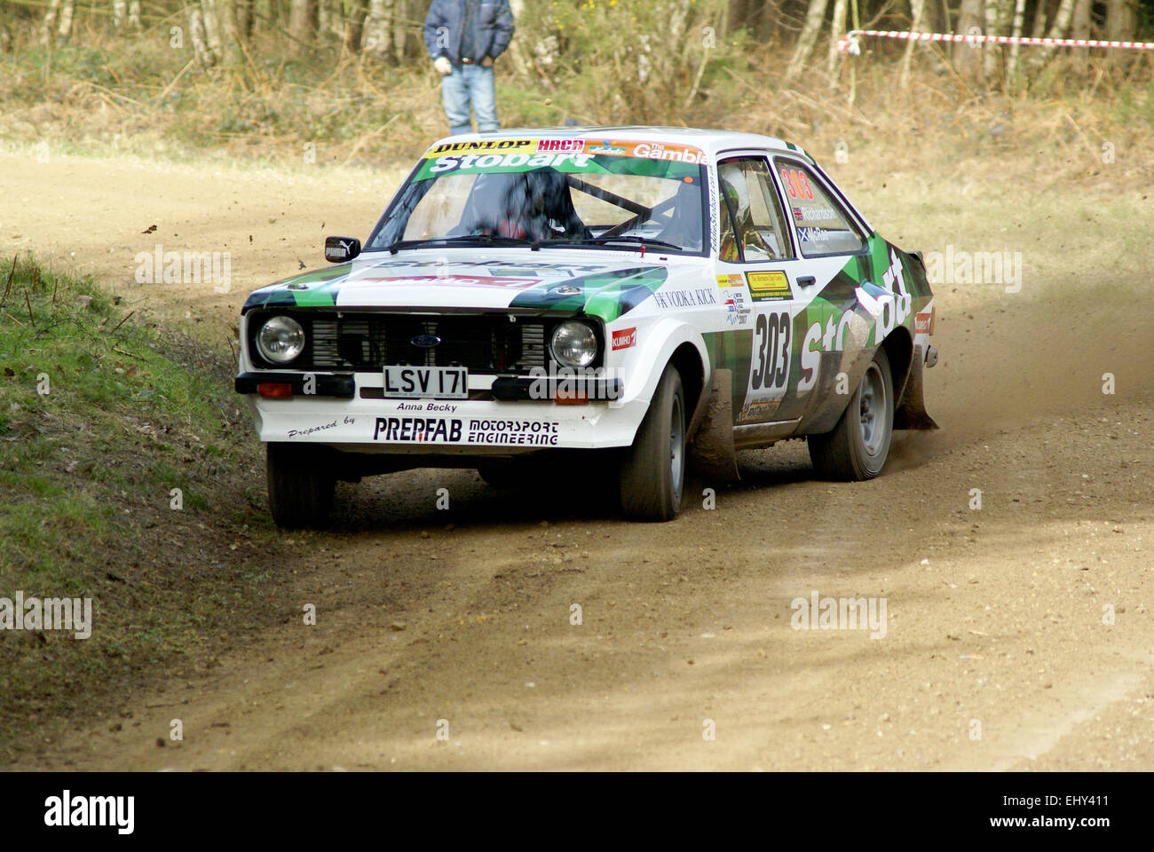 Ford Escort MK2 voiture rallye Banque D'Images