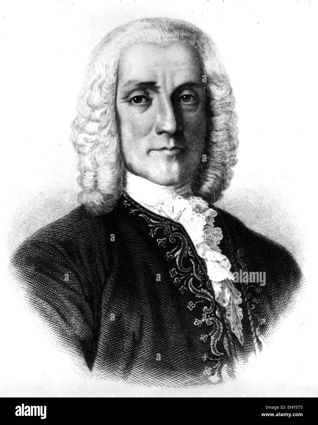 DOMENICO SCARLATTI (1685-1757) compositeur italien à propos de 1738 Banque D'Images