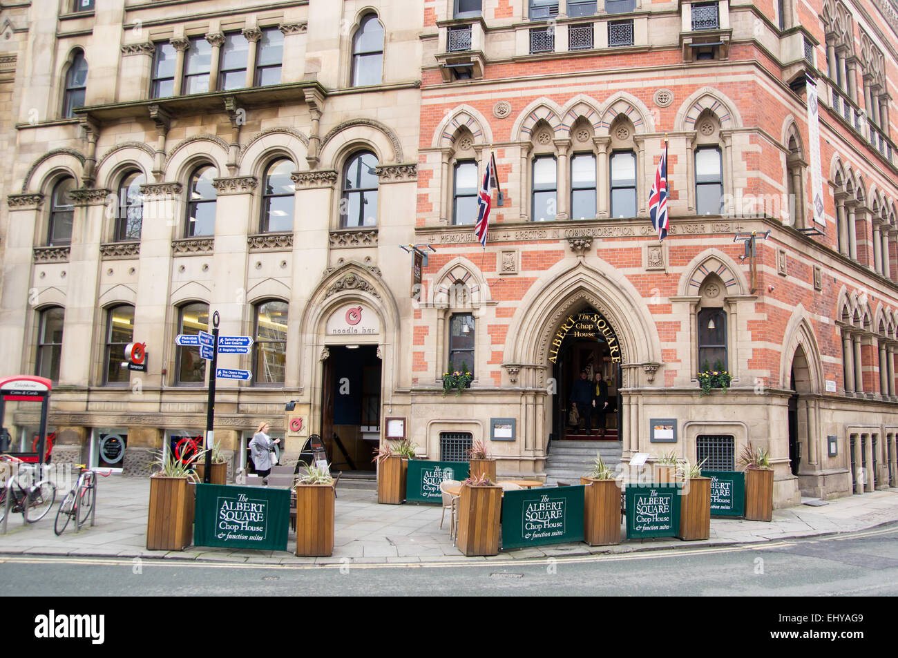 Place Albert chop house et Tampopo, Manchester Banque D'Images