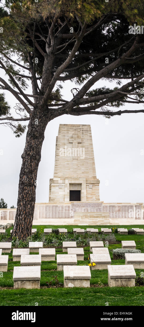 Gallipoli, en Turquie, WW1 Centenaire 2015 - cimetière de Lone Pine Banque D'Images