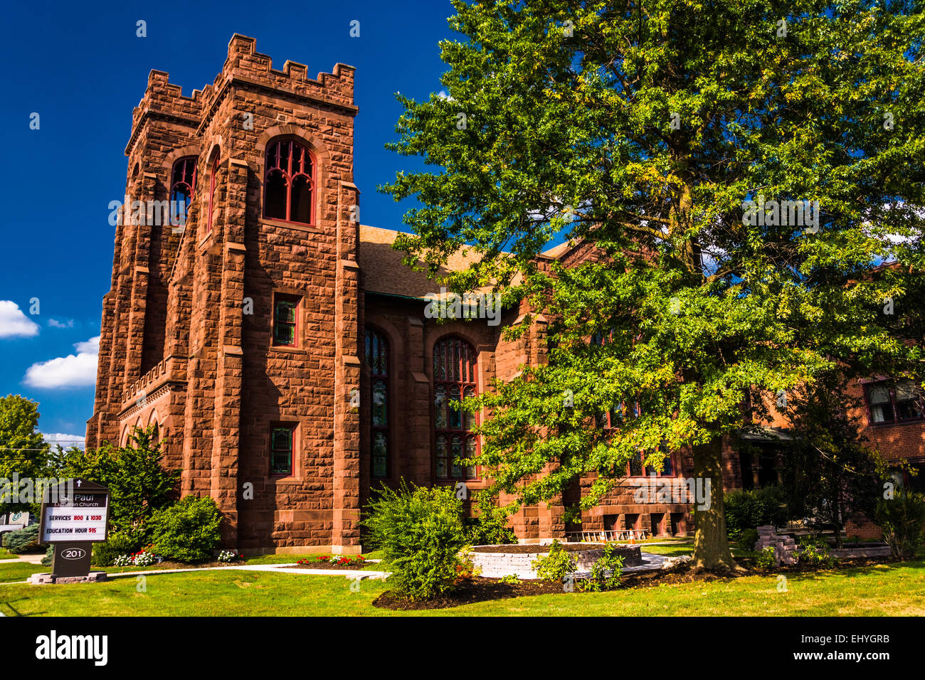 Église de Spring Grove, en Pennsylvanie. Banque D'Images