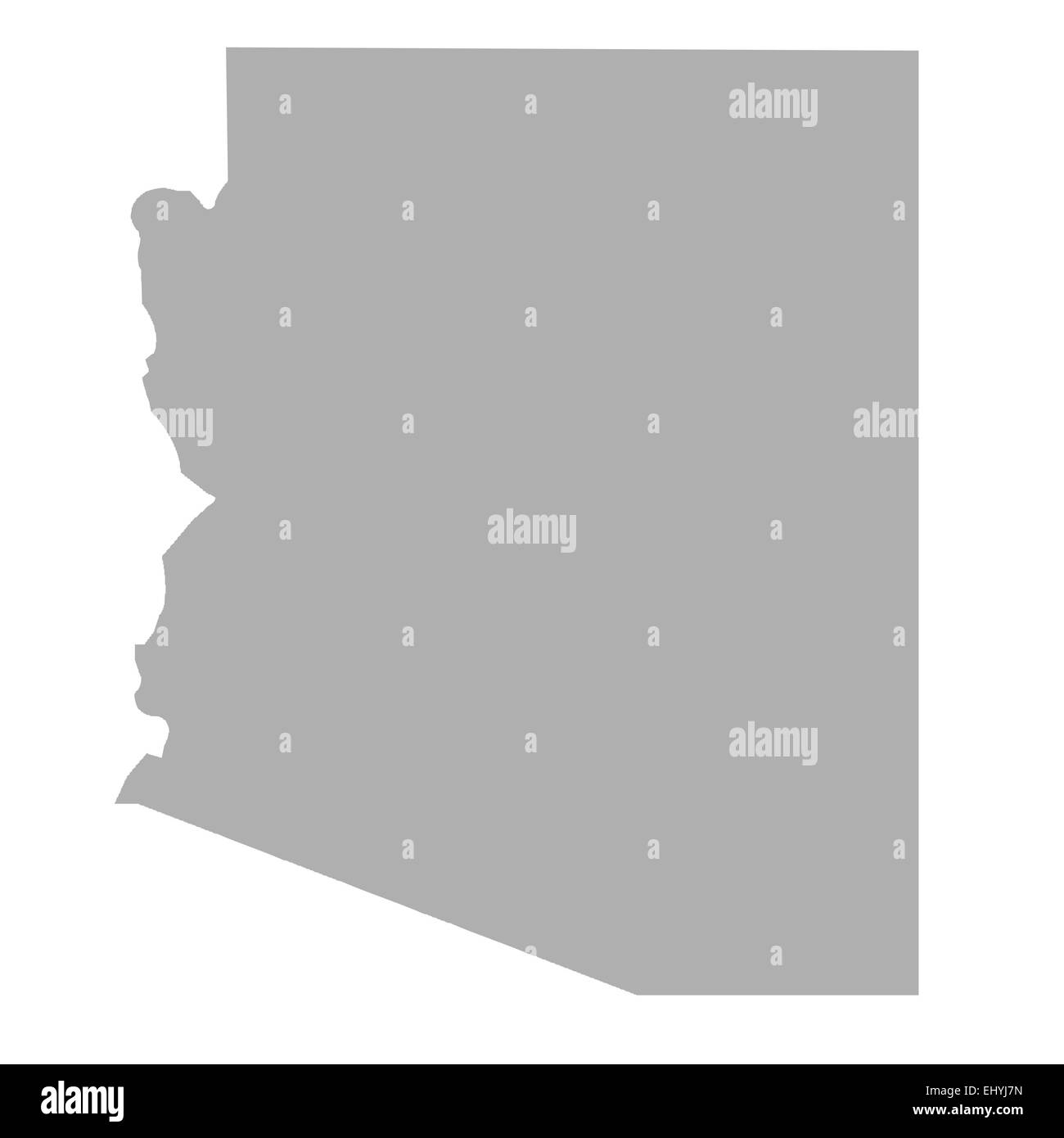 Arizona State site isolé sur un fond blanc), États-Unis Banque D'Images