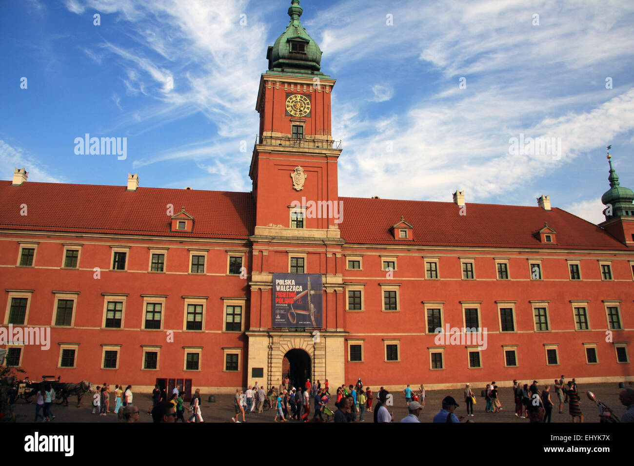 Pologne, Varsovie, l'Europe, le château, l'Unesco, patrimoine culturel mondial, Zamkowy Banque D'Images