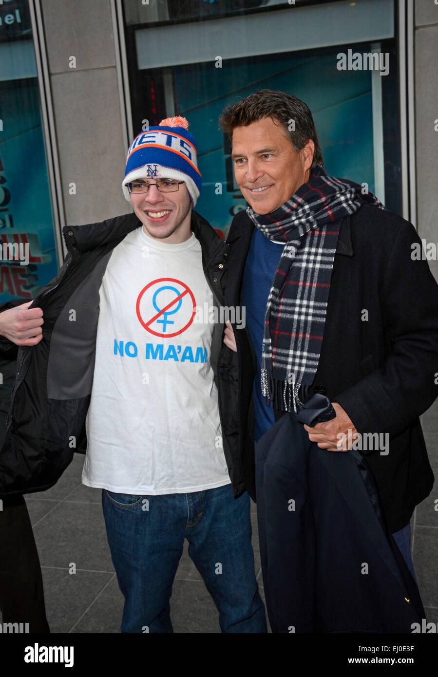 New York, NY, USA. 18 Mar, 2015. Ted McGinley dehors et environ pour la célébrité Candids - WED, New York, NY 18 mars 2015. © Derek Storm/Everett Collection/Alamy Live News Banque D'Images