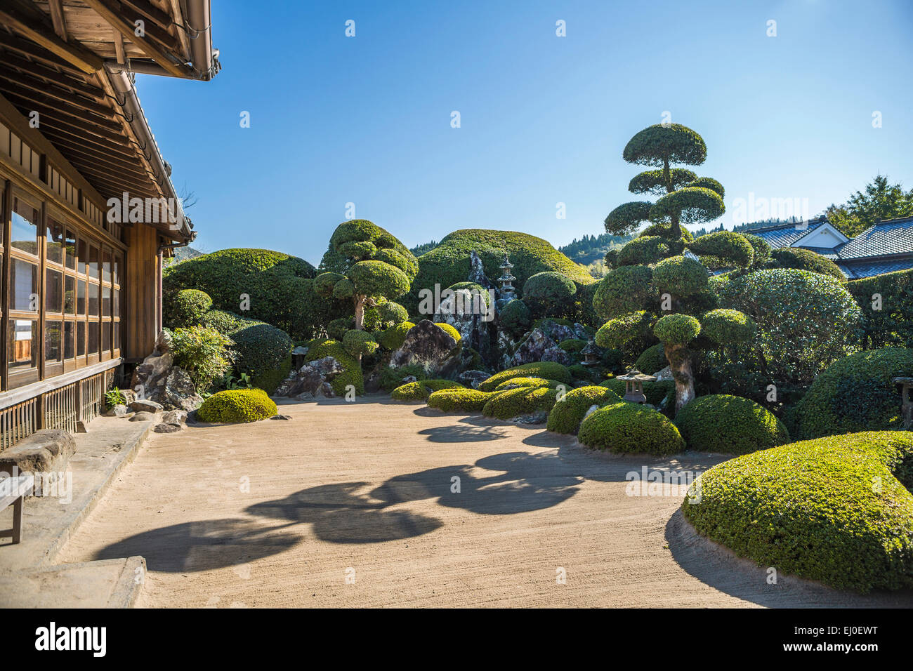 Chiran, Japon, Asie, Kyushu, Paysage, Village, l'architecture, propre, coloré, jardin, vert, de l'histoire, les maisons, l'île, Japonais Banque D'Images