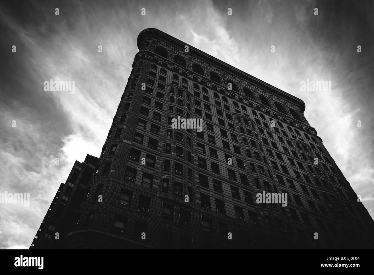 NEW YORK - 3 septembre : le Flatiron Building Le 3 septembre 2014, à Manhattan, New York. Le Flatiron Building est un arc Banque D'Images
