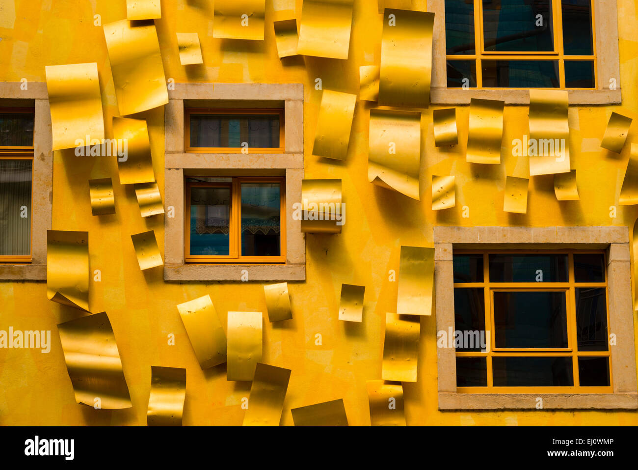 L'architecture, à l'extérieur, de la construction, de l'Allemagne, Dresden, éléments, Europe, façade, fenêtre, bâtiment, construction, façade, maison, maison, Banque D'Images