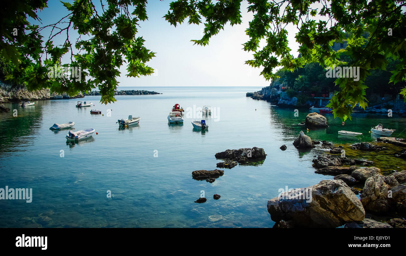 Aghios Ioannis, Pelion, Grèce. Village de pêcheurs grecs à Pilio Banque D'Images