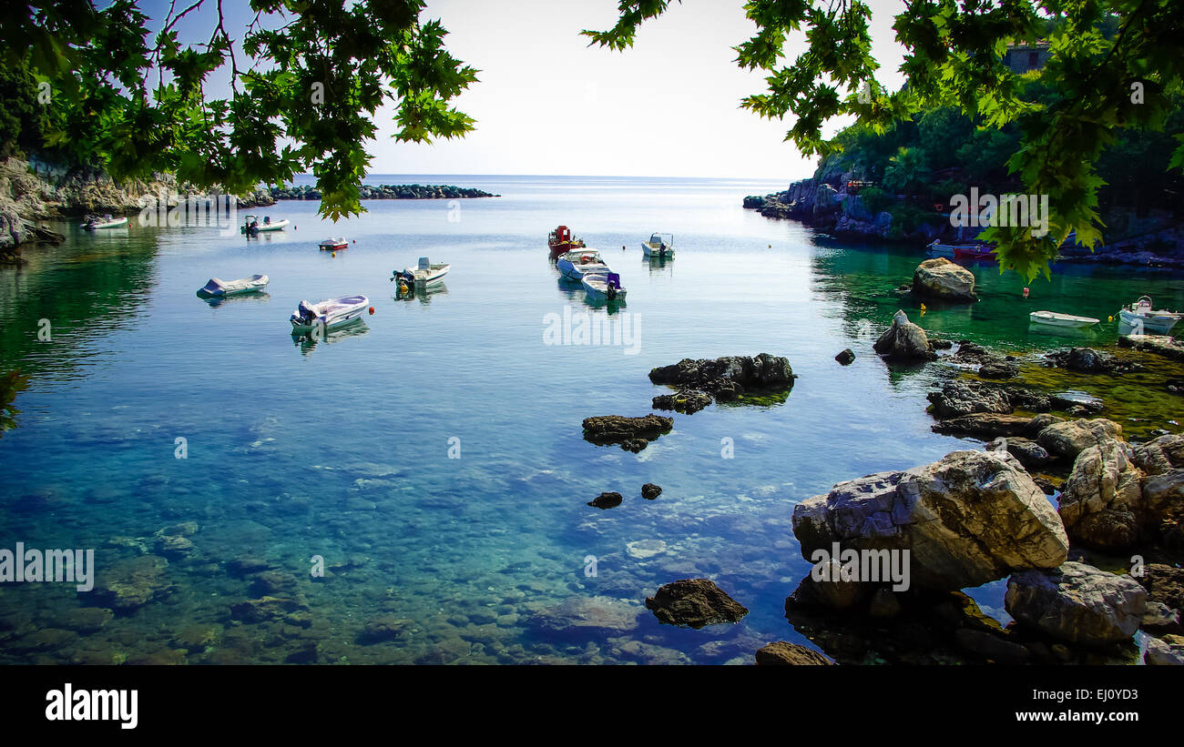 Aghios Ioannis, Pelion, Grèce. Village de pêcheurs grecs à Pilio Banque D'Images
