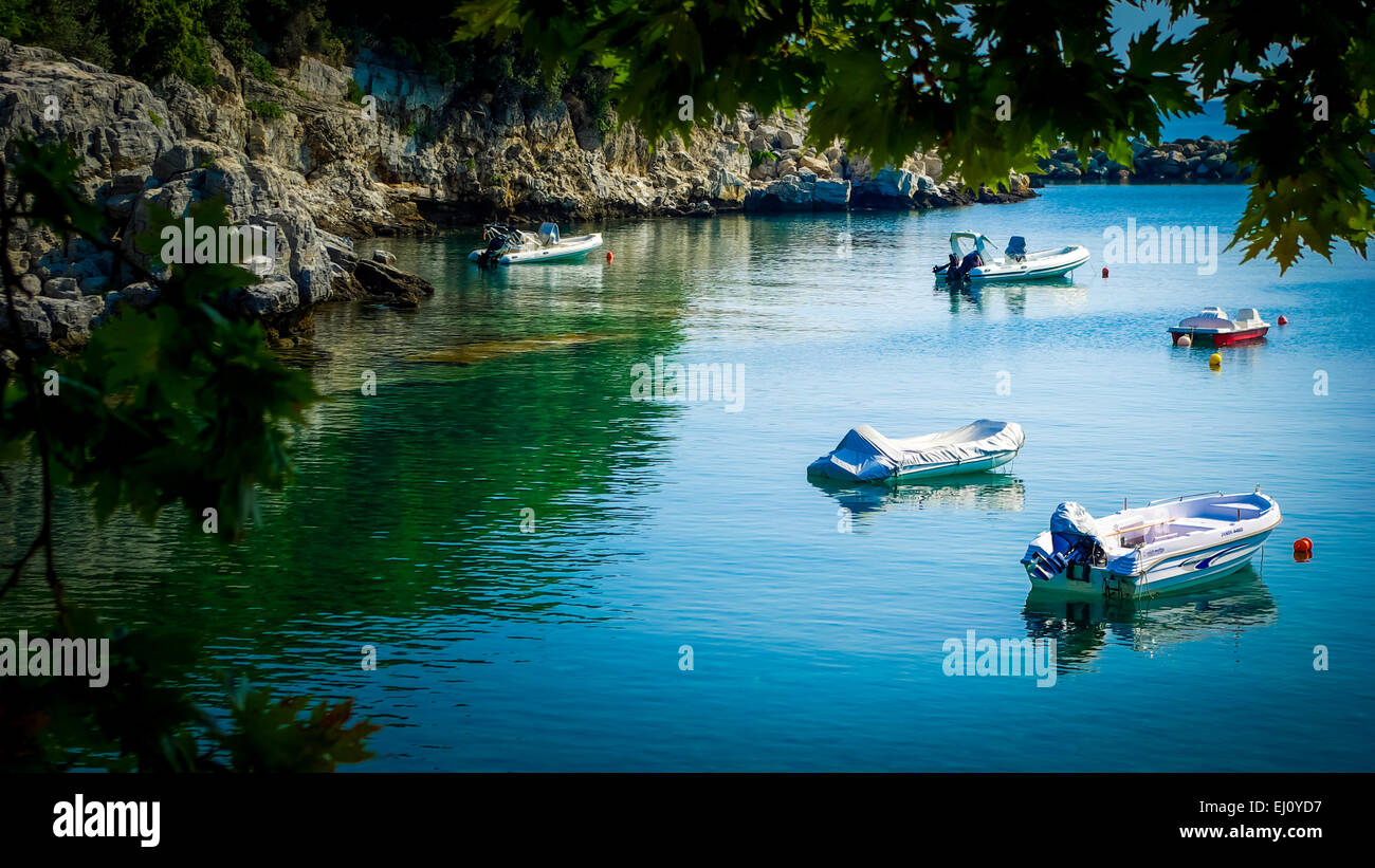 Aghios Ioannis, Pelion, Grèce. Village de pêcheurs grecs à Pilio Banque D'Images