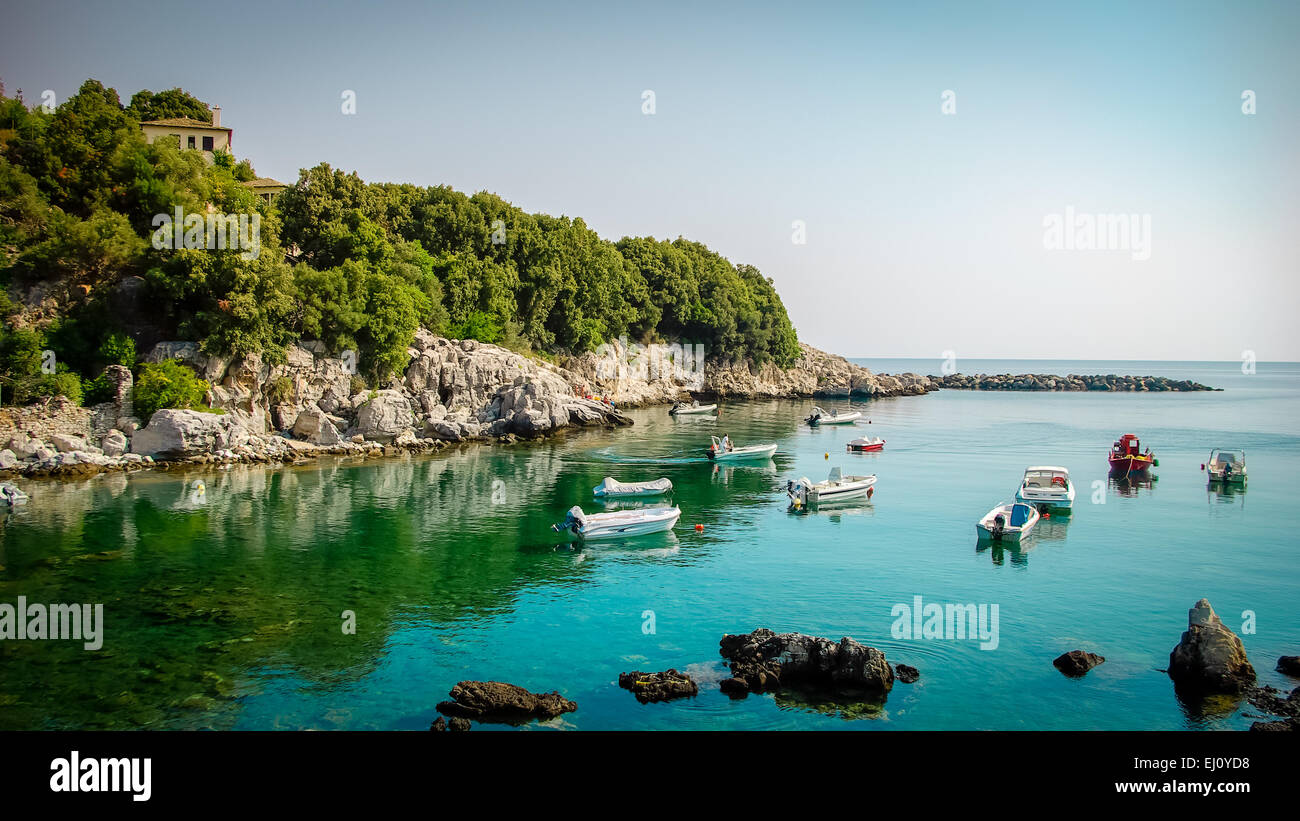 Aghios Ioannis, Pelion, Grèce. Village de pêcheurs grecs à Pilio Banque D'Images