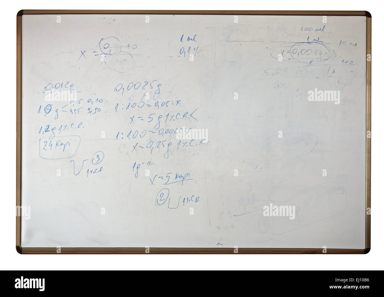 Complex math formulas on whiteboard Banque de photographies et d’images ...