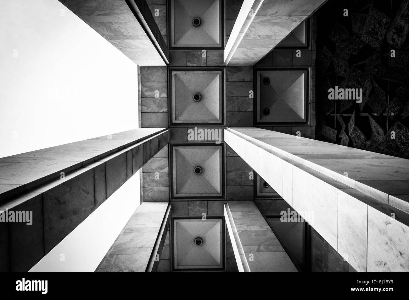 Détails de l'architecture extérieure du bâtiment James Madison à la Bibliothèque du Congrès, à Washington, DC. Banque D'Images