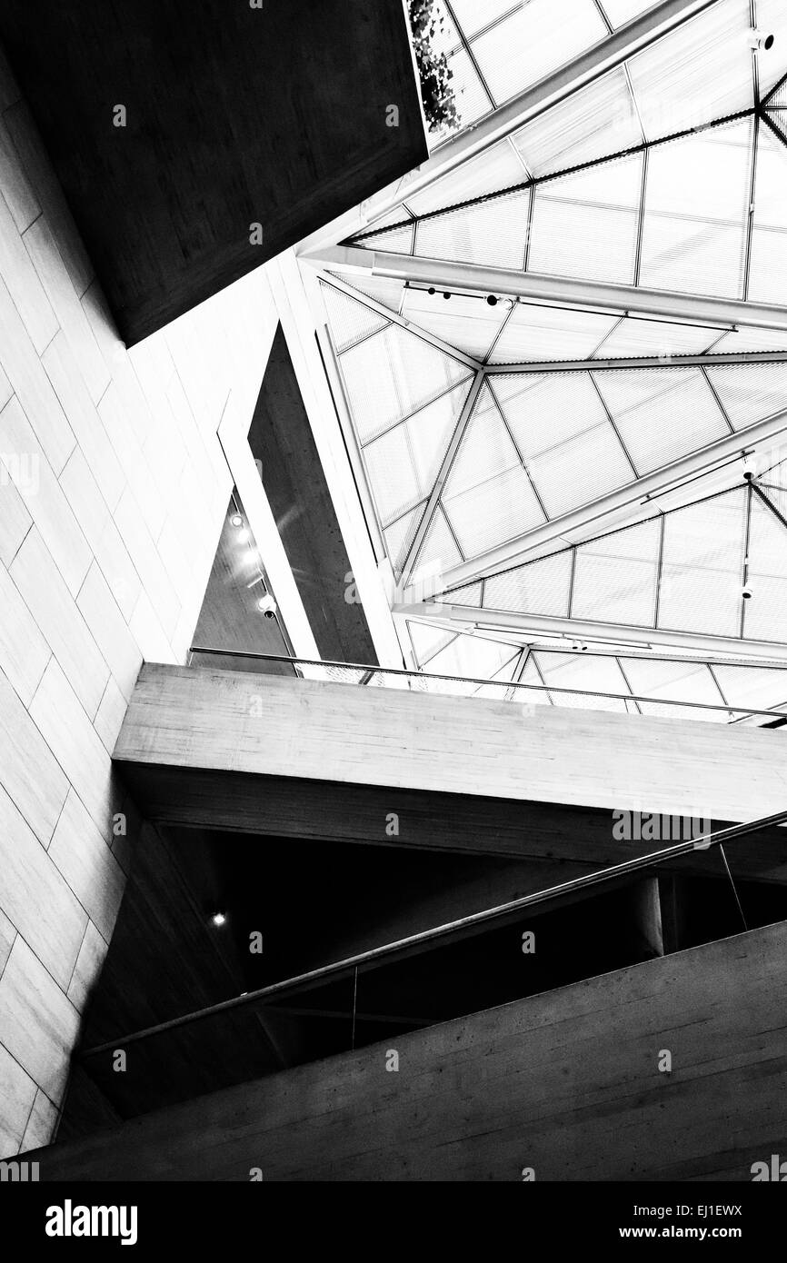L'architecture moderne dans le bâtiment est de la National Gallery of Art, Washington, DC. Banque D'Images