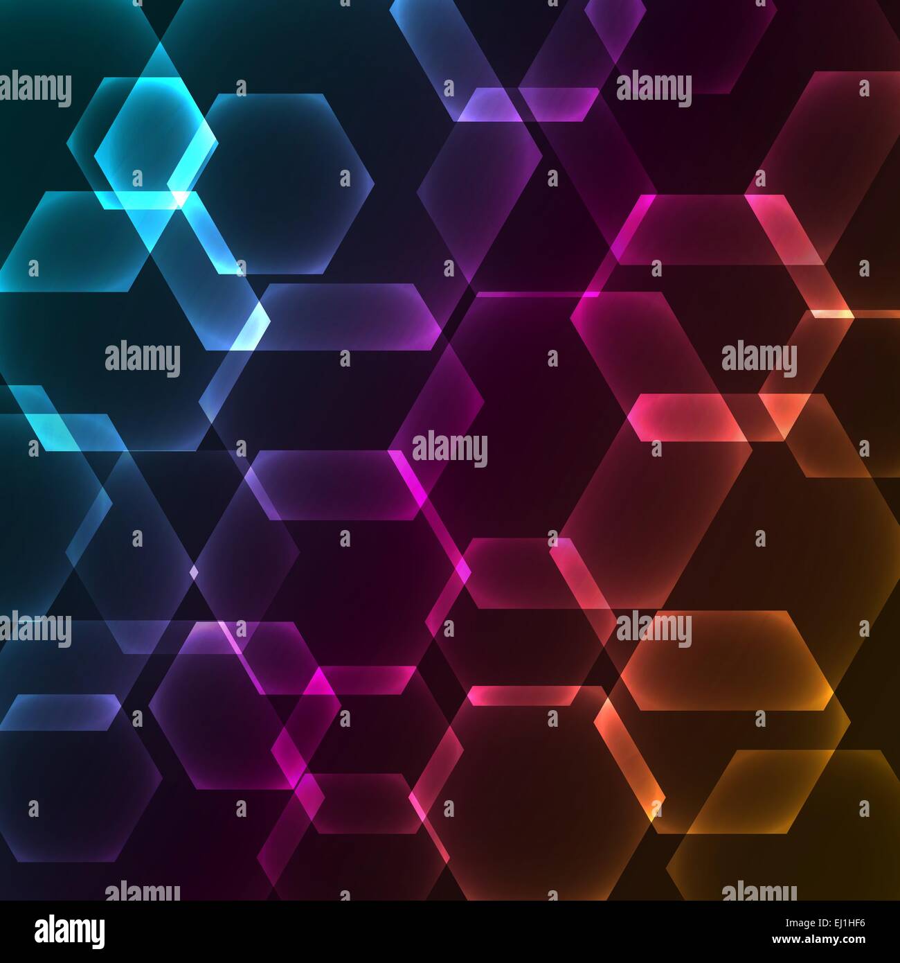 Flou flou d'arrière-plan avec des hexagones, vector illustration Illustration de Vecteur
