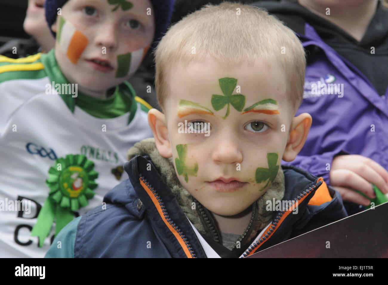 St Patrick's Day Parade,Piccadilly London,UK Banque D'Images