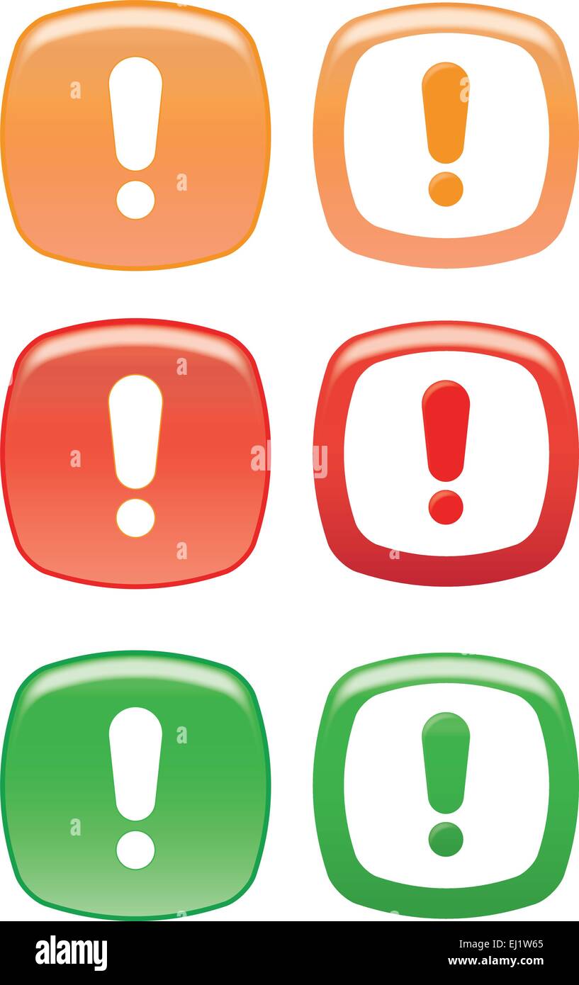 Un signe d'attention des sites internet Illustration de Vecteur