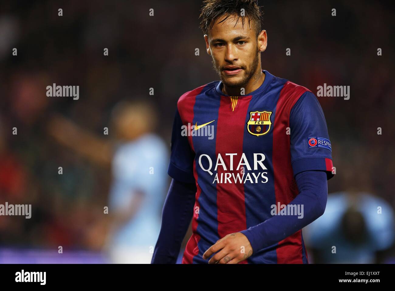 Barcelone, Espagne. 18 Mar, 2015. Neymar (Barcelone) Football/Football : Ligue des Champions Round 16 match entre FC Barcelona 1-0 Manchester City au Camp Nou à Barcelone, Espagne . © Kawamori Mutsu/AFLO/Alamy Live News Banque D'Images