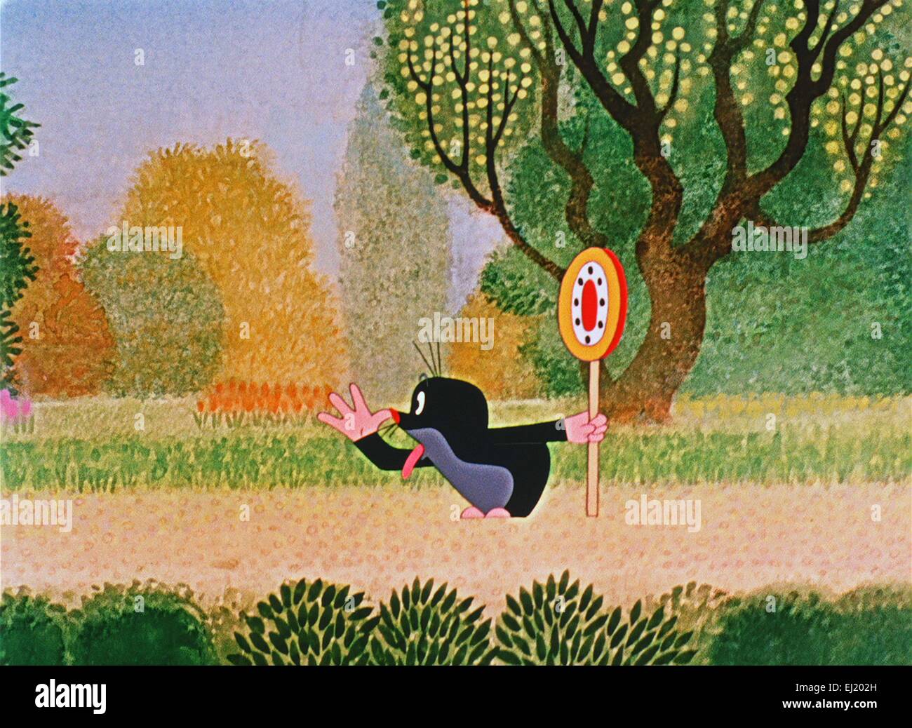 La petite taupe - lollipop Krtek un lízátko Année : 1970 Réalisateur : Tchécoslovaquie Zdenek Miler Animation Banque D'Images
