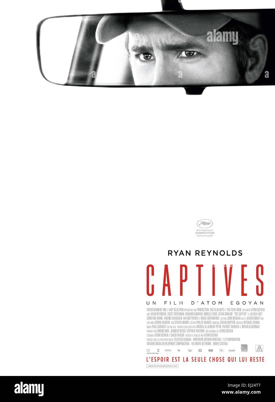 La Captive Année : 2014 Réalisateur : Atom Egoyan Canada Ryan Reynolds Film poster (Fr) Banque D'Images