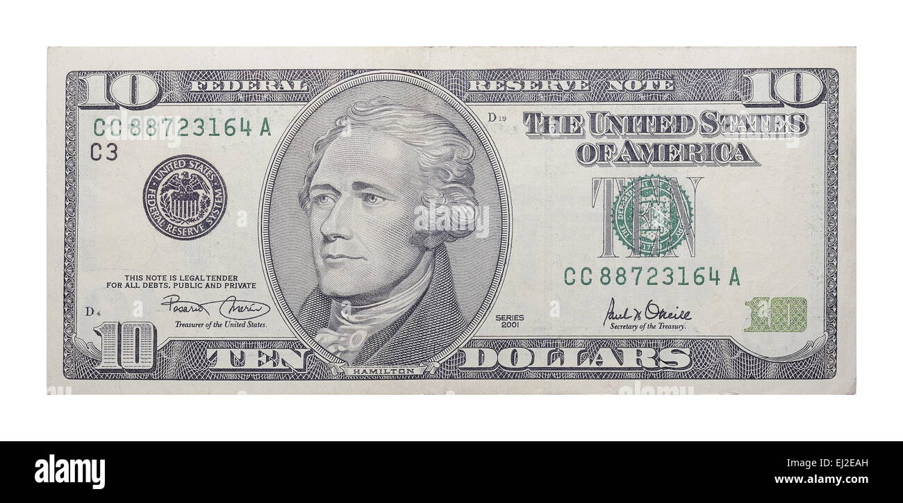 Nouveau Billet De 10 Dollars US Photo Stock Alamy nouveau-billet-de-10-dollars-us-photo-stock-alamy