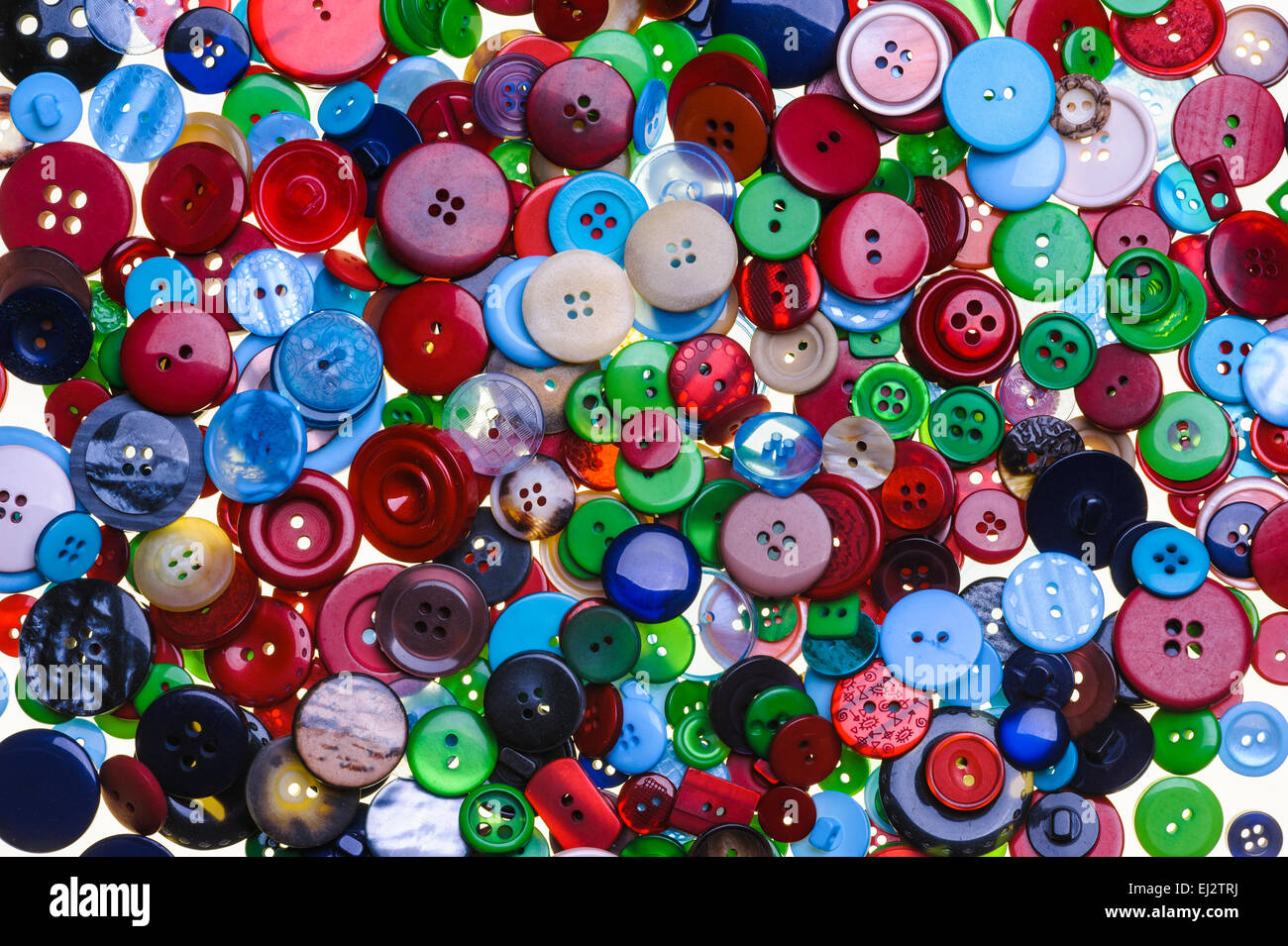Groupe de boutons colorés. Banque D'Images