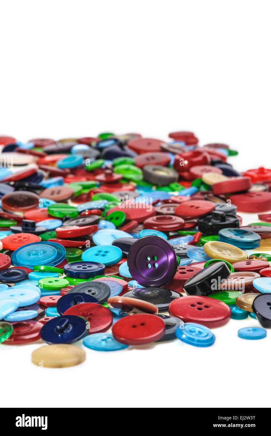 Groupe de boutons colorés. Banque D'Images