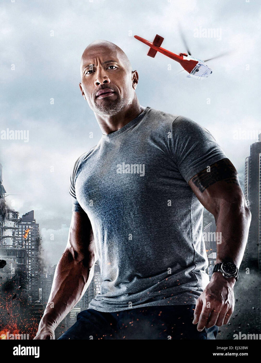 SAN ANDREAS 2015 Warner Bros film avec le Rock Banque D'Images