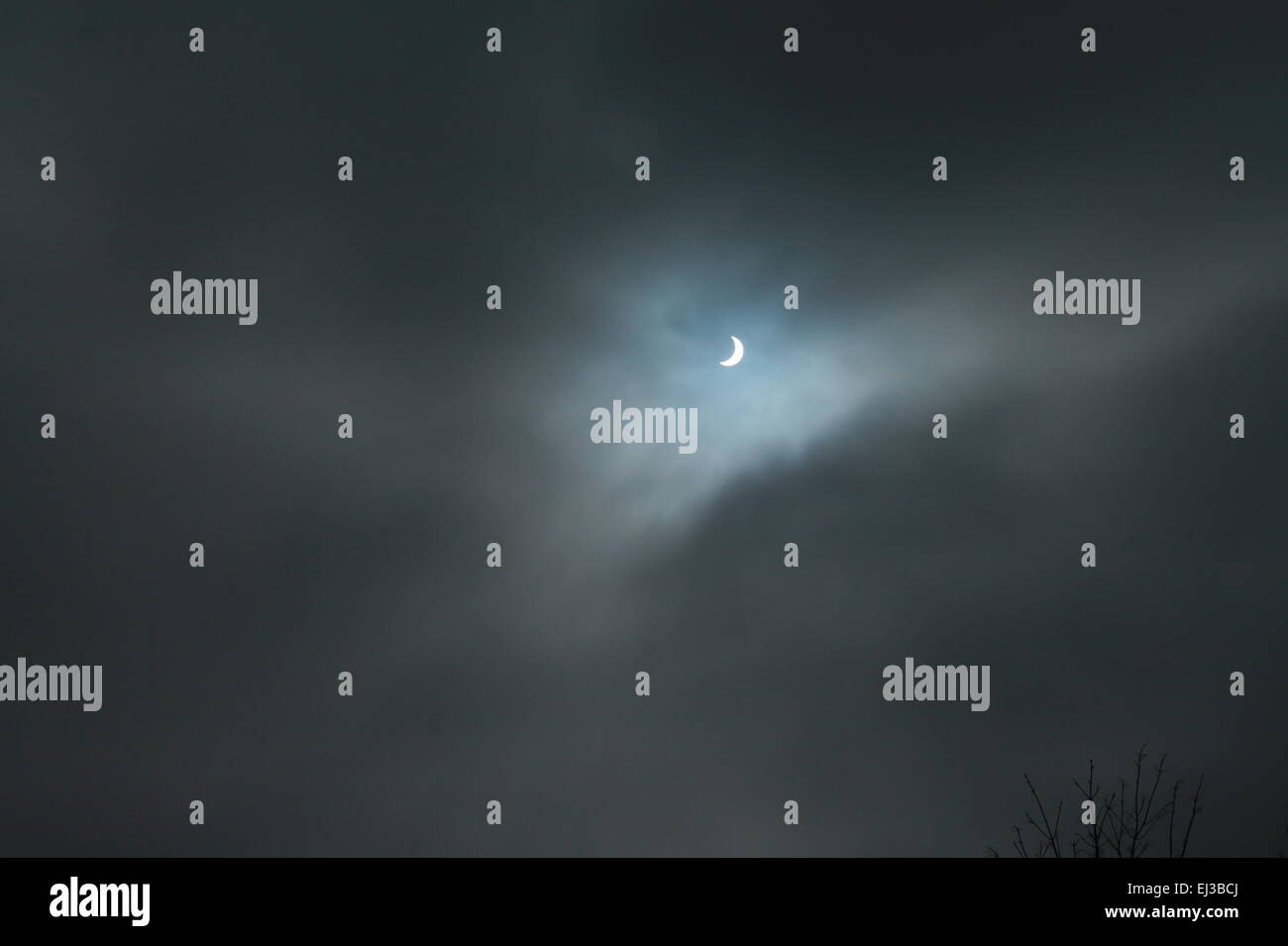 Éclipse solaire Banque D'Images