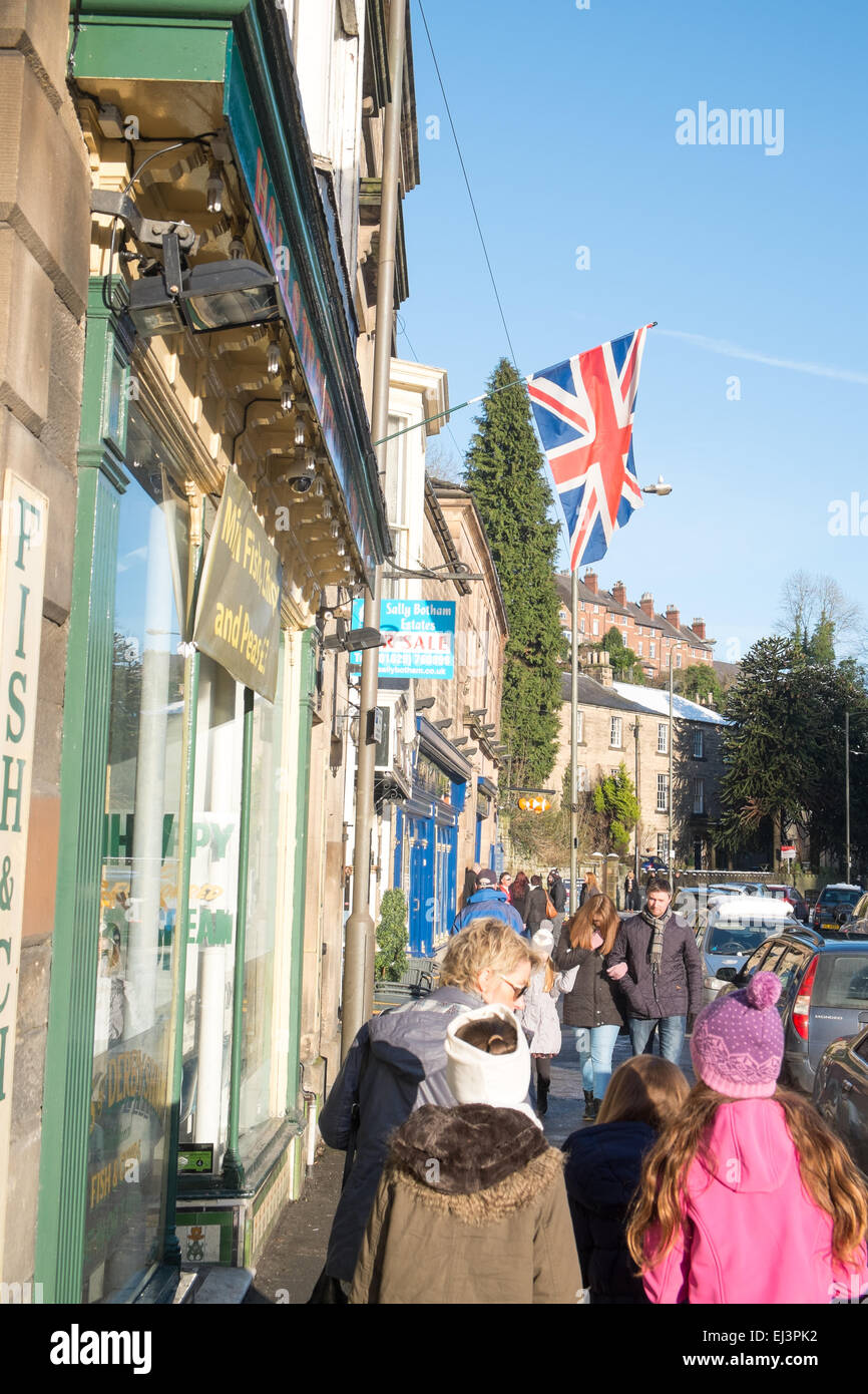 Matlock Bath, une ville thermale victorienne dans le Derbyshire peak district,ANGLETERRE Banque D'Images