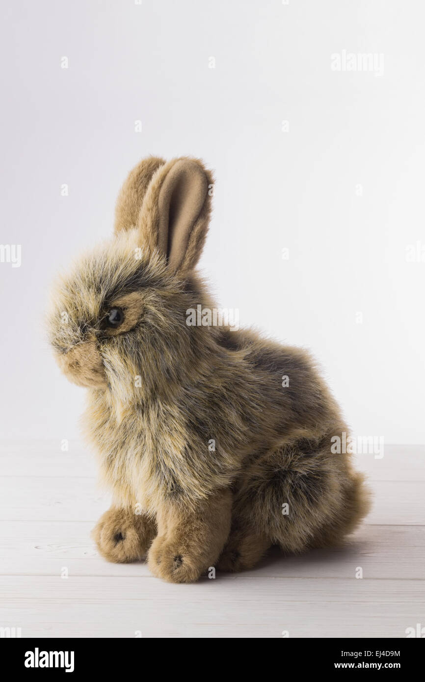 Lapin en peluche Banque D'Images