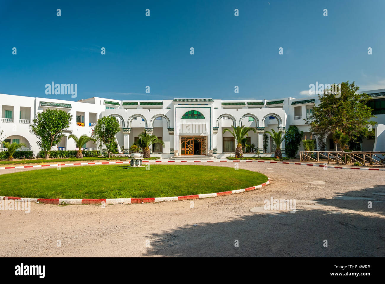 En face d'un tunisien à l'hôtel Jour Sunnt Banque D'Images