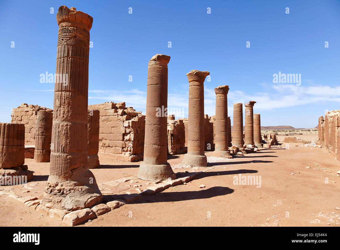 100 Temple dans le grand enclos au-Musawwarat es Sufra, Soudan, Afrique du Nord Banque D'Images