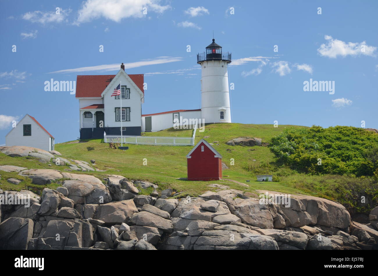 Cape Neddick Lighthouse Banque D'Images