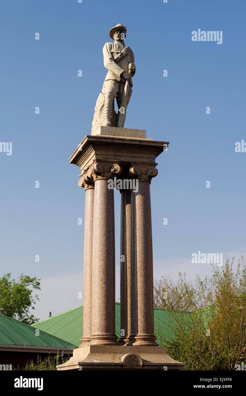 Monument commémoratif de la Police du cap commemmorating les pertes de l'unité pendant la Guerre des Boers, Kimberley, Afrique du Sud Banque D'Images
