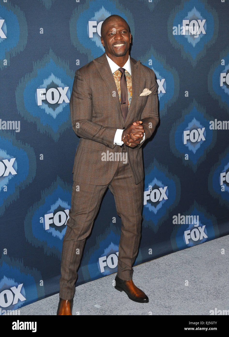 PASADENA, CA - le 17 janvier 2015 : Terry Crews à la Fox TCA Hiver 2015 All-Star party à l'hôtel Langham Huntington, Pasadena. Banque D'Images