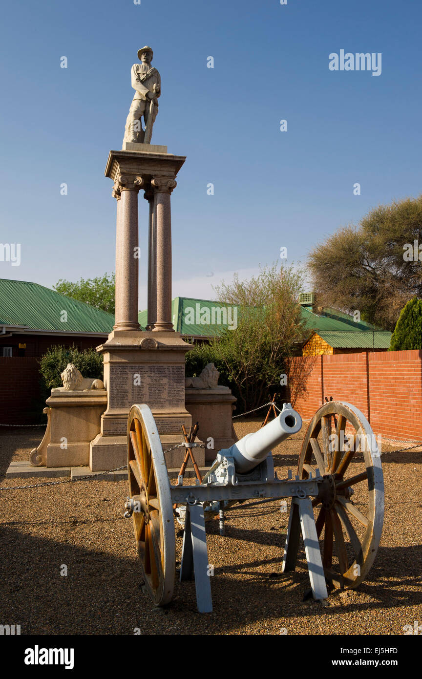 Monument commémoratif de la Police du cap commemmorating les pertes de l'unité pendant la Guerre des Boers, Kimberley, Afrique du Sud Banque D'Images