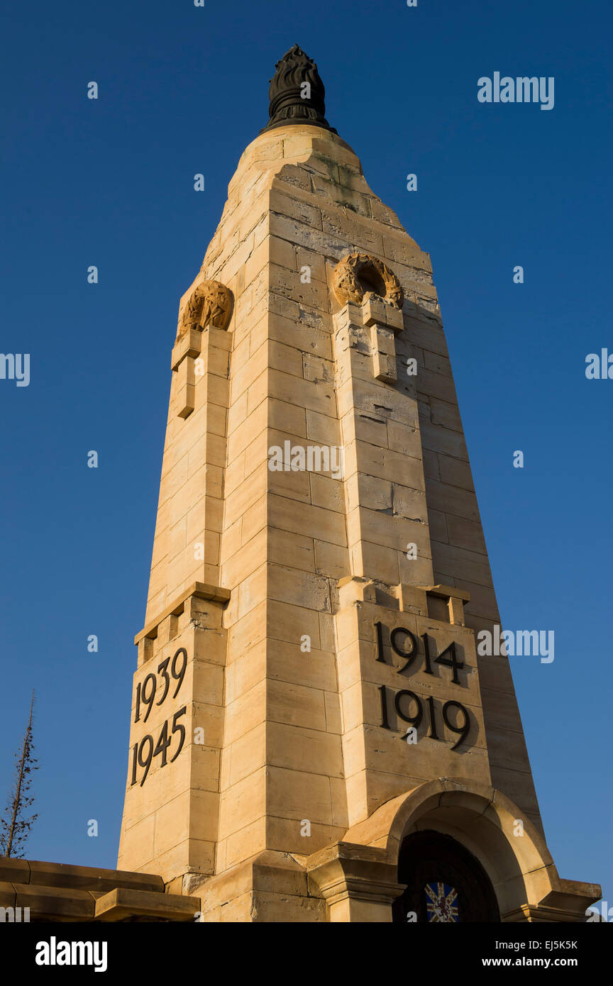 Cénotaphe Guerre Mondiale I & II, War Memorial, Kimberley, Afrique du Sud Banque D'Images