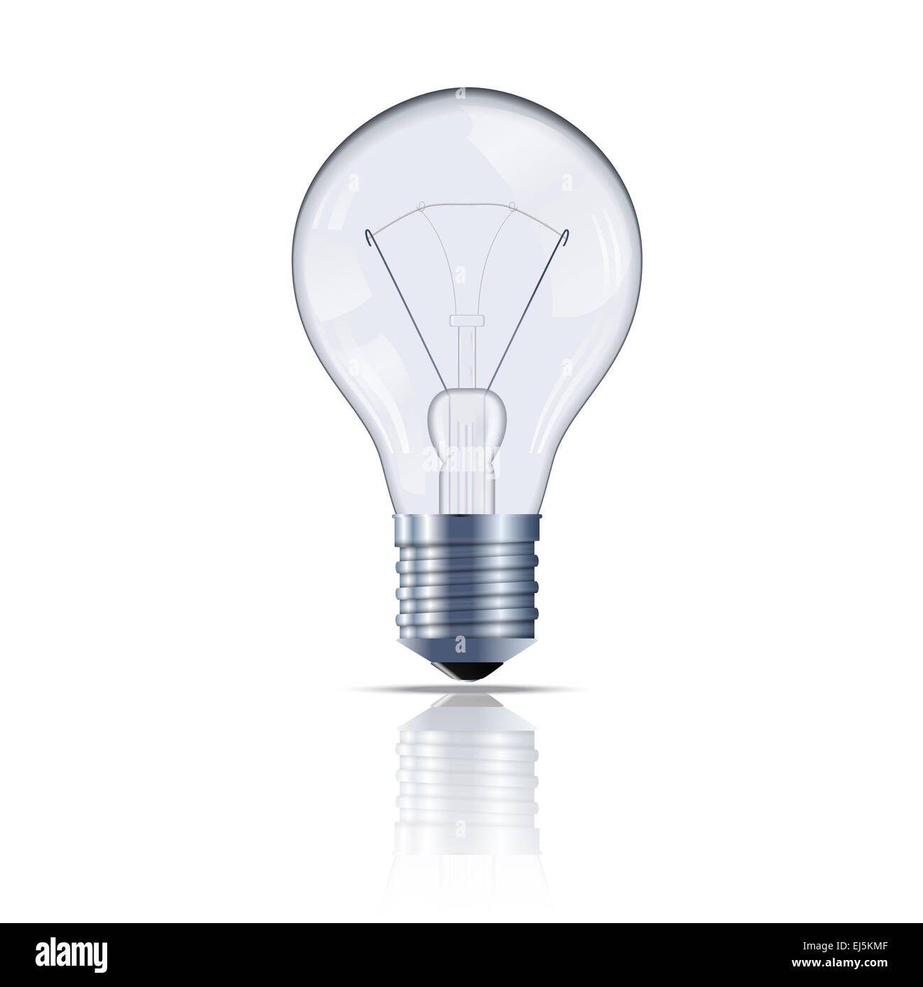 Image vectorielle de l'ampoule de la lampe en verre Banque D'Images