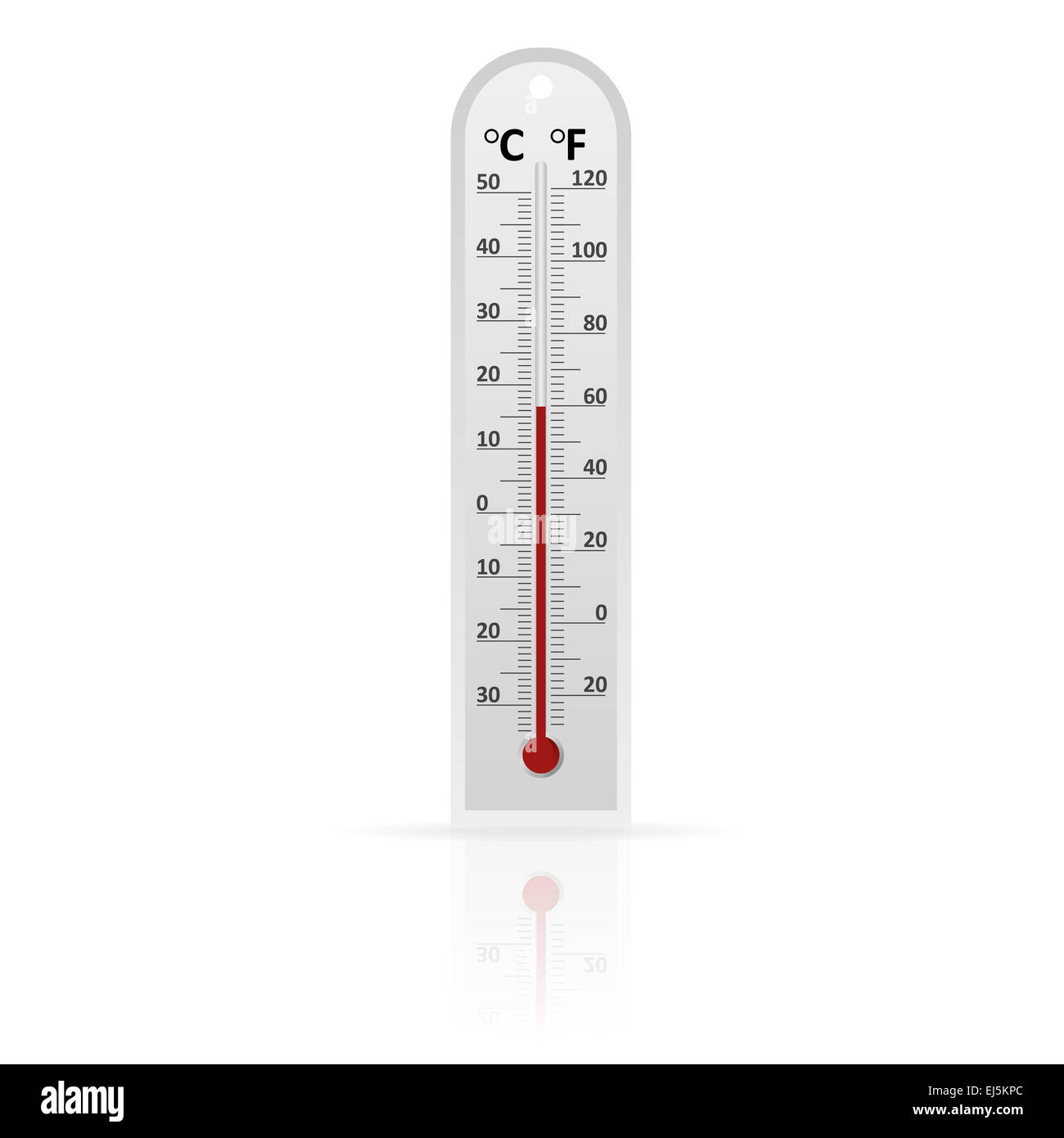 Image Vecteur de météo thermomètre en verre véritable Photo Stock - Alamy