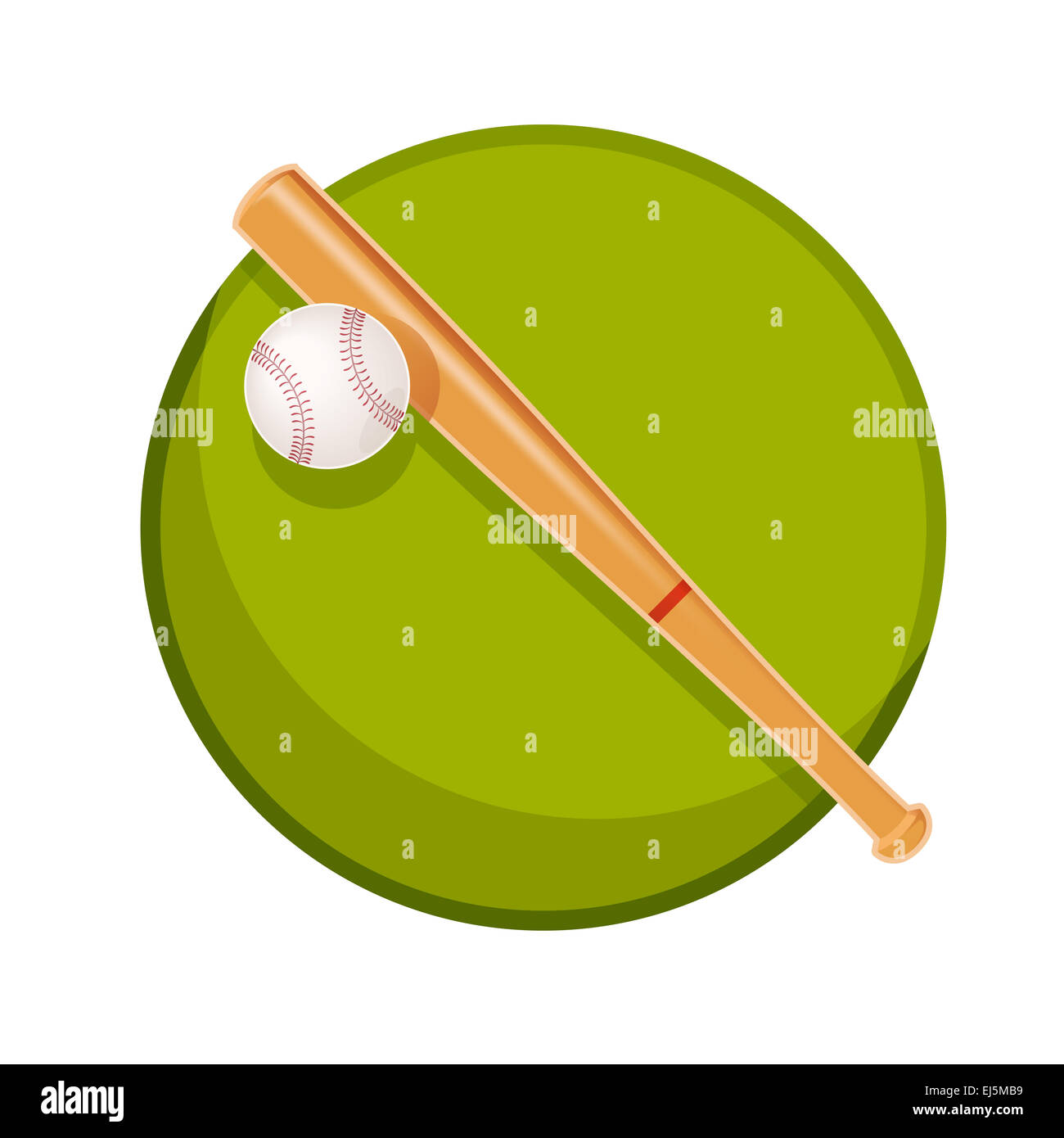 Image vectorielle d'illusytation de substance de base-ball Banque D'Images