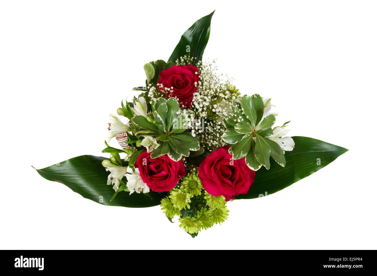 Bouquet de fleurs magnifiques isolated on white Banque D'Images