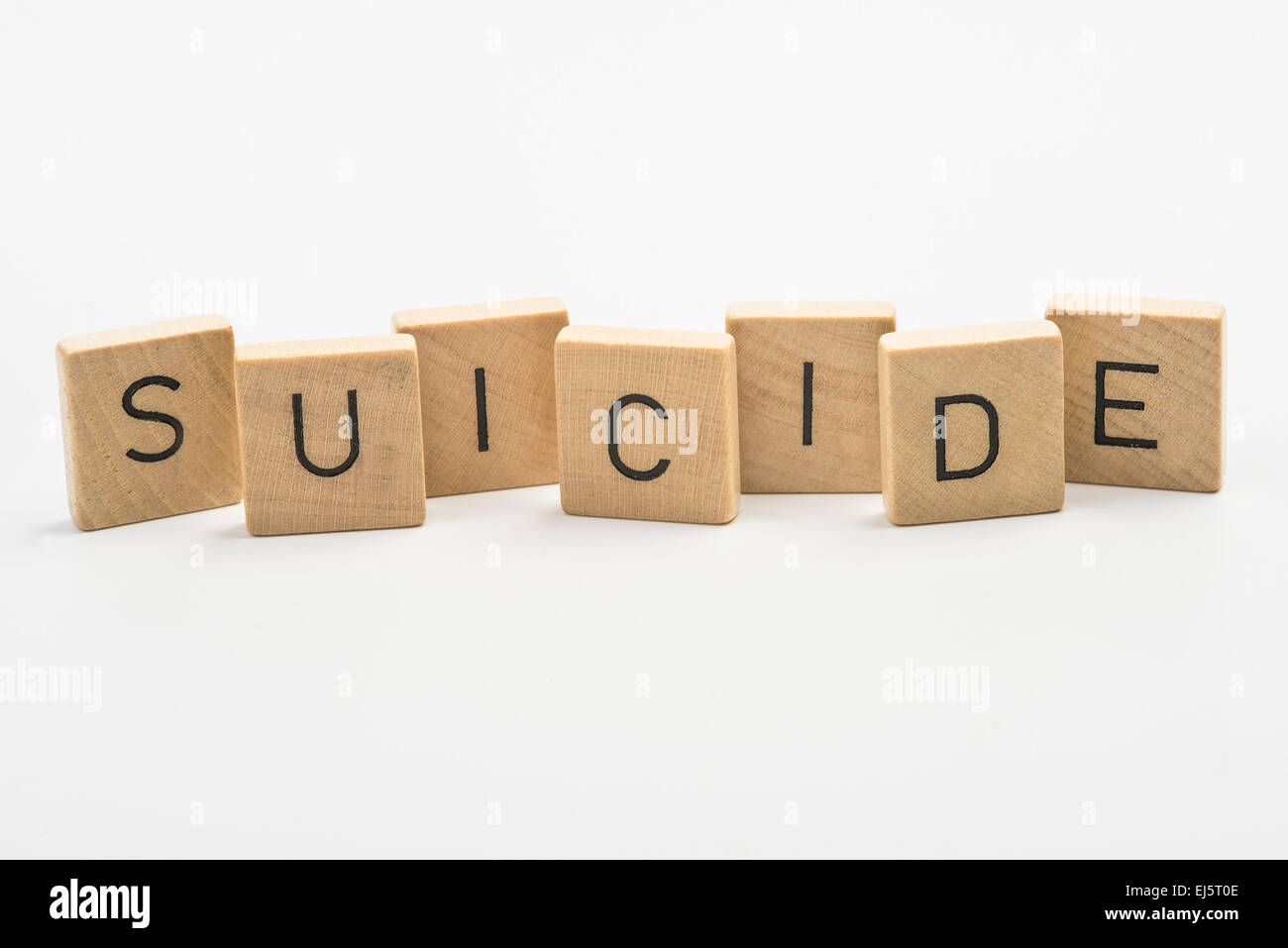 Le mot formé par les pièces de bois Banque D'Images