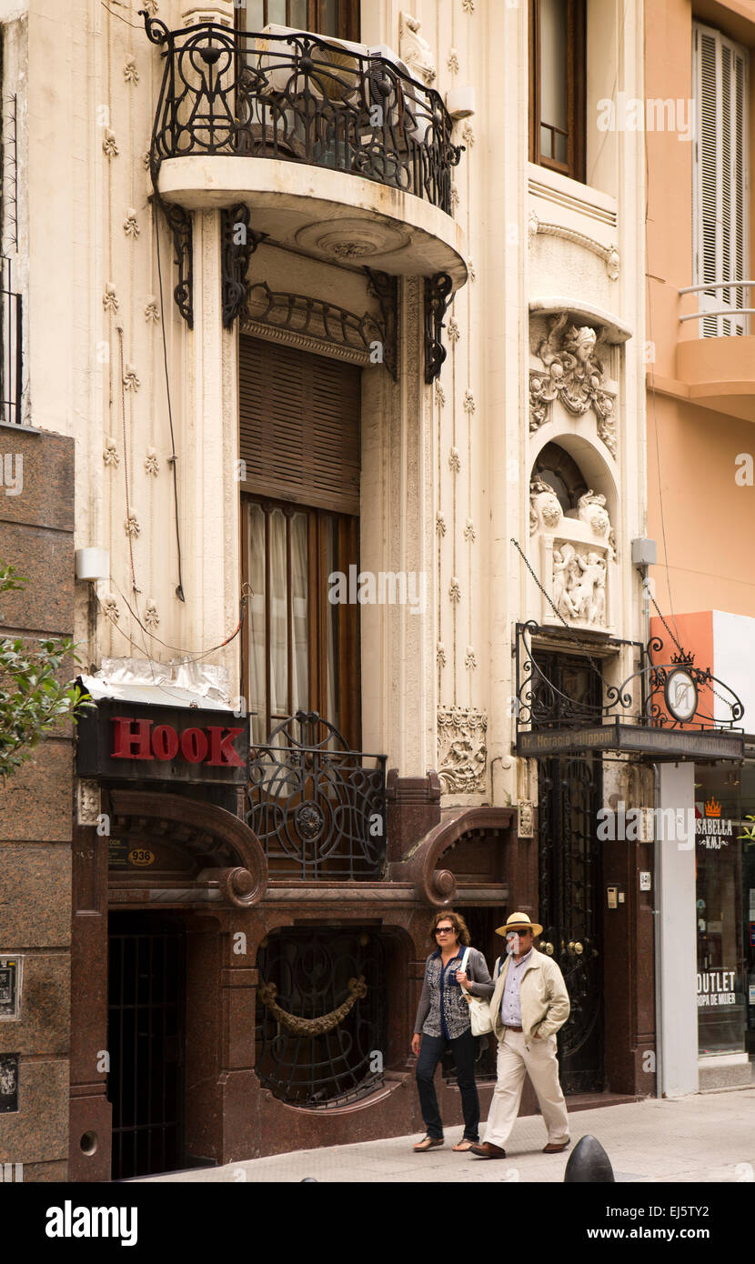 L'ARGENTINE, Buenos Aires, Retiro, Suipacha, tournant du siècle élégant immeuble Belle Epoque Banque D'Images