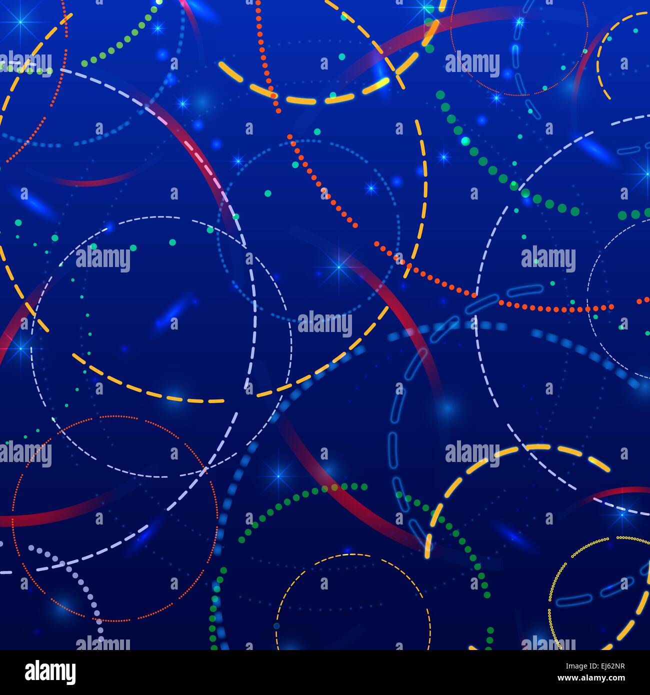 Résumé fond avec anneaux lumineux et incandescent vecteur éléments Illustration de Vecteur