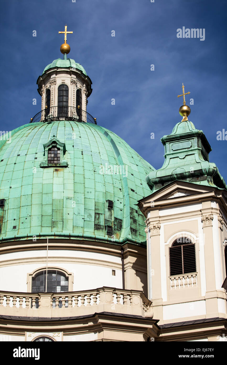 Vienne, Autriche - célèbre Peterskirche (Saint Peter's Church) Banque D'Images