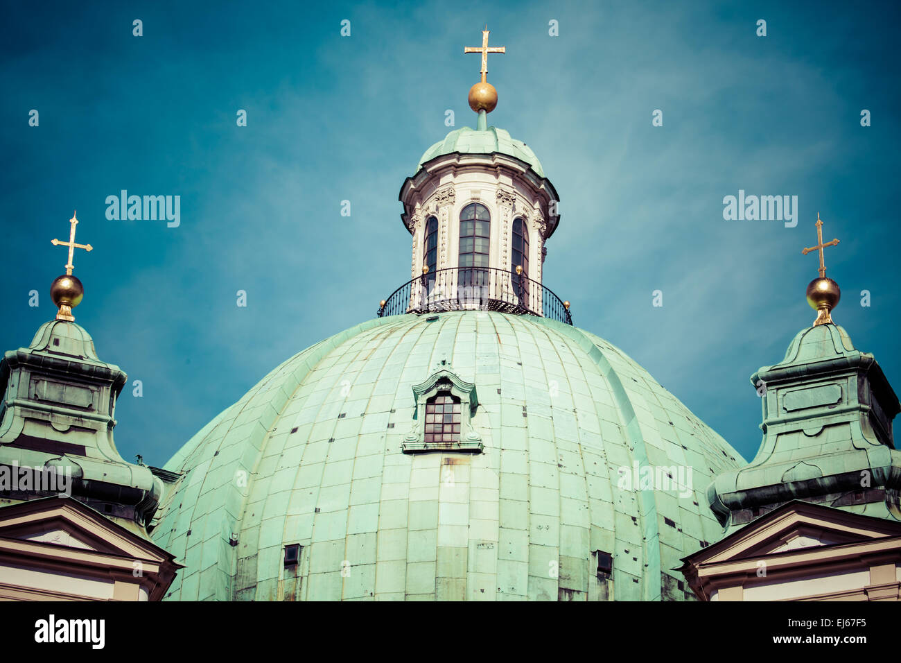Vienne, Autriche - célèbre Peterskirche (Saint Peter's Church) Banque D'Images