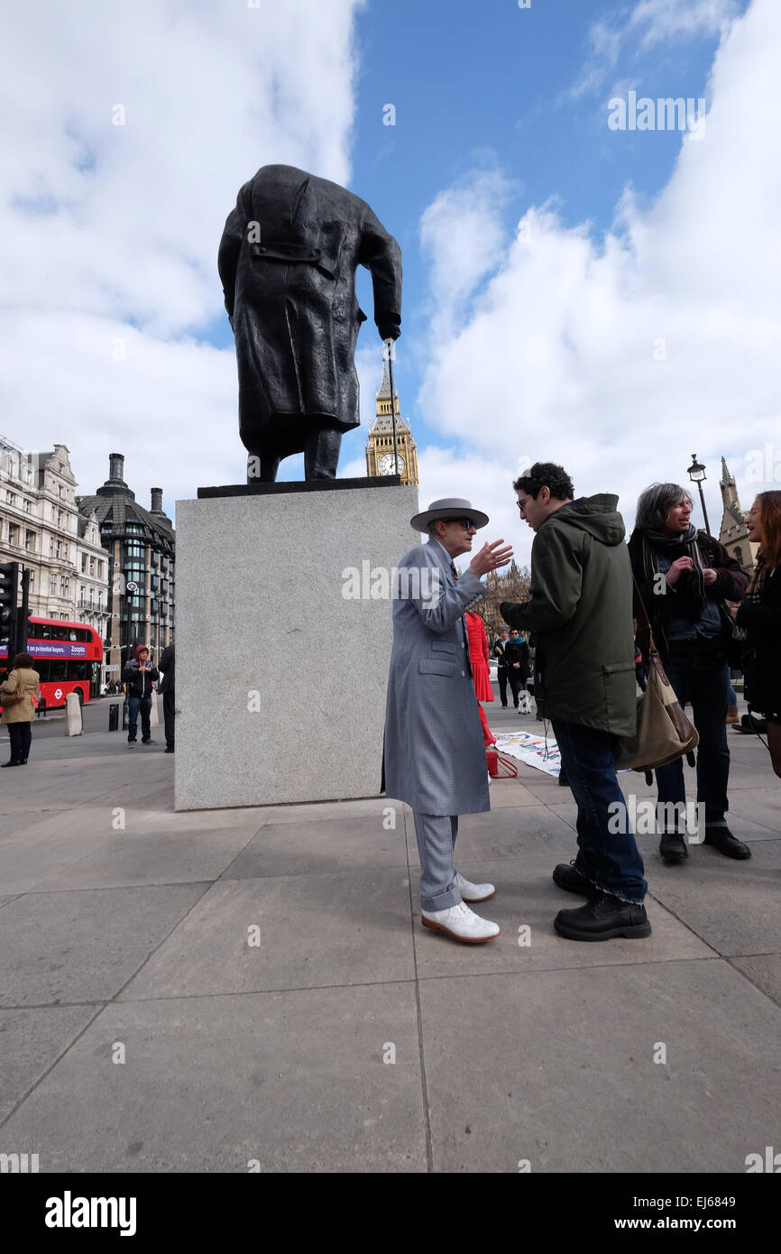 Londres, Royaume-Uni. Mar 22, 2015. Les manifestants y compris l'artiste George Skeggs réunis pour protester contre la destruction des lieux traditionnels de crédit : Soho Rachel/Megawhat Alamy Live News Banque D'Images