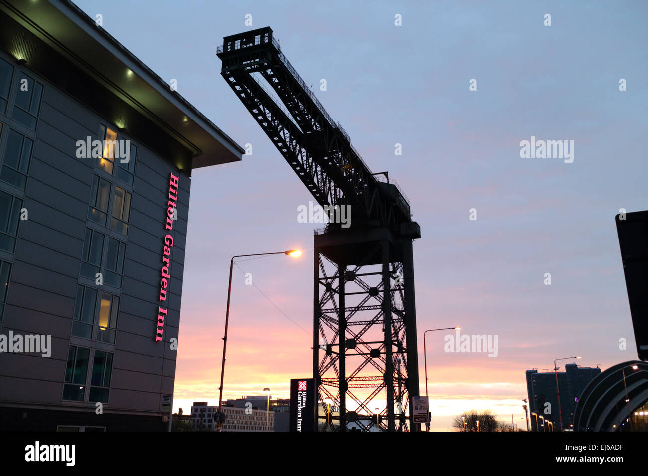 Finnieston crane monument à Glasgow Scotland UK Banque D'Images